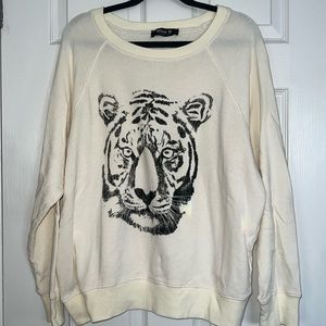 Cute Tiger crew neck top